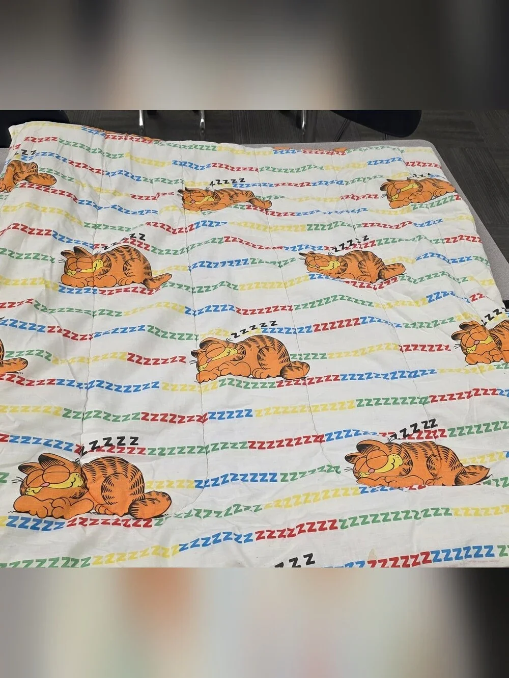 Vintage Garfiels 1978 Full Size Comforter Amd Sheet Set.